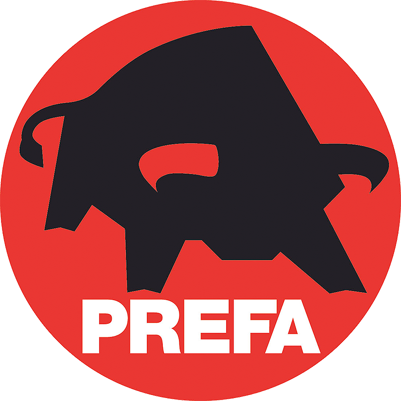 PREFA Logo - Marcel Pries ist offizieller PREFA Partner für Aluminium-Dachsysteme und Fassaden mit 40 Jahren Materialgarantie